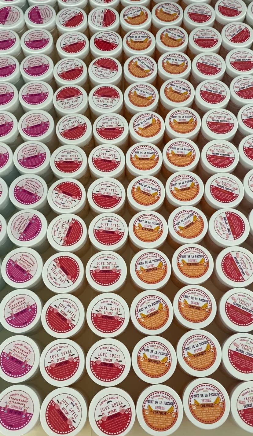 Beurre corporel fouetté Framboise & Vanille – 50 ml