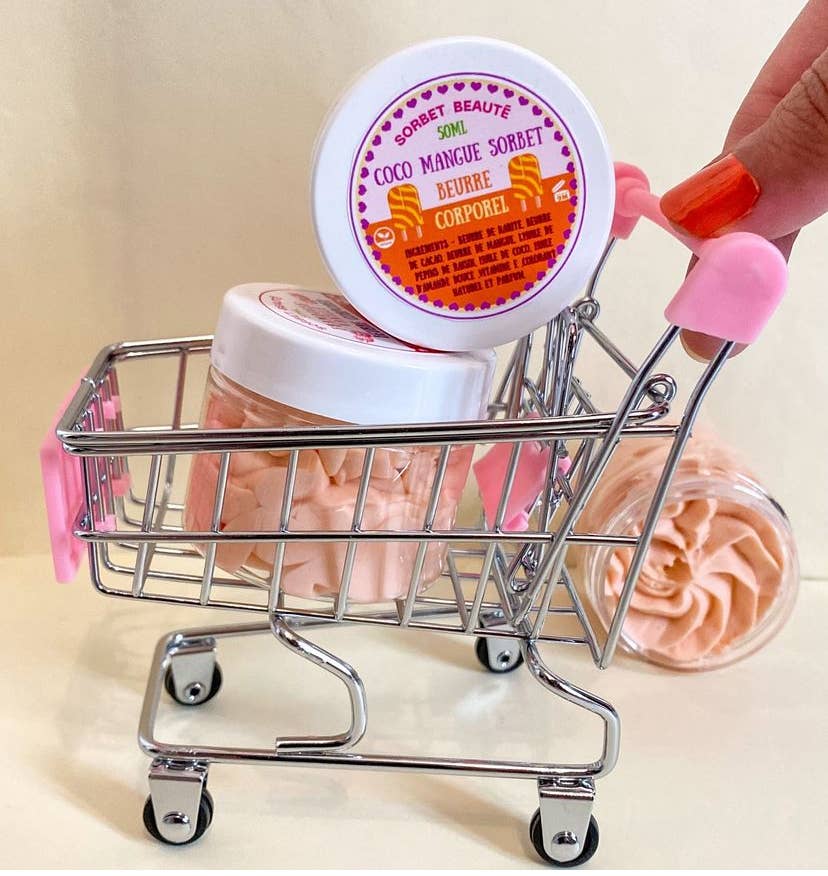 Beurre corporel fouetté Framboise & Vanille – 50 ml