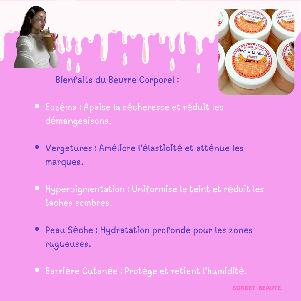 Beurre corporel fouetté Framboise & Vanille – 50 ml